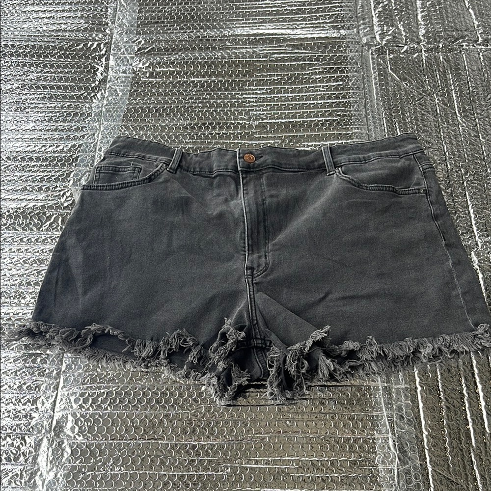 H&M DIVIDED Women's Black Denim Shorts